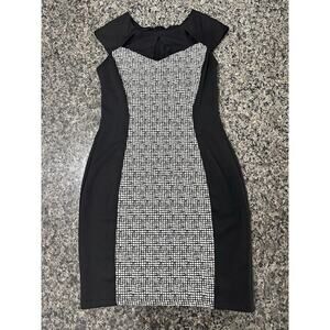 En Focus Studio Women's dress Black & White Sleeveless Size 6